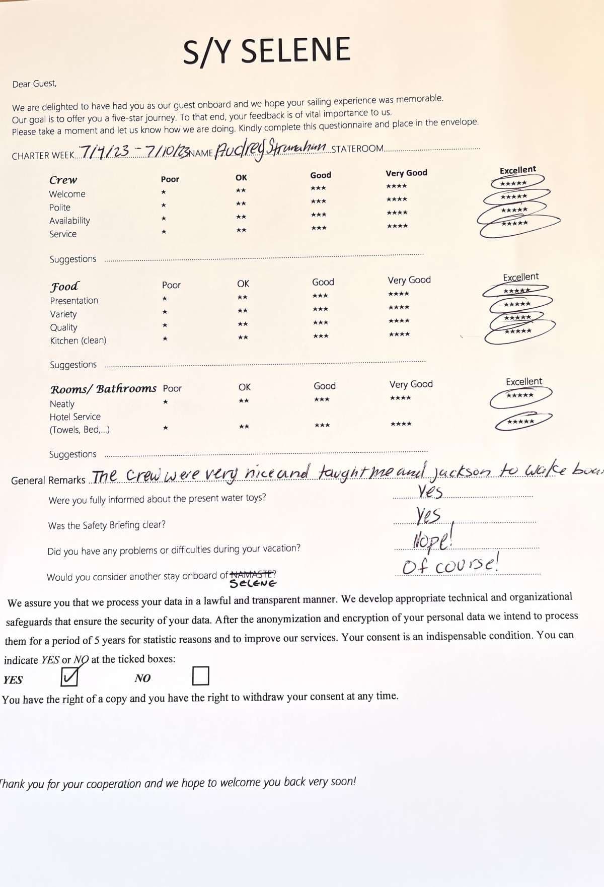 SELENE guest review