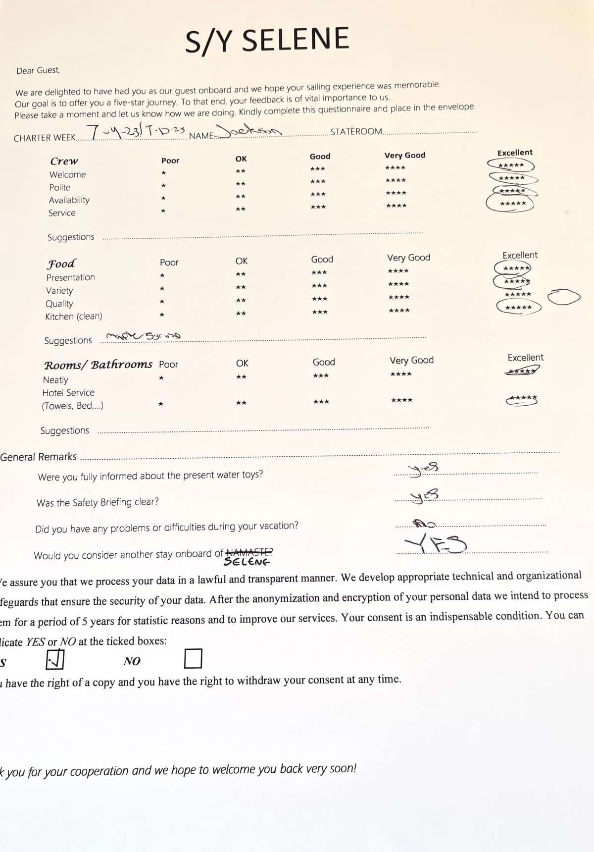 SELENE guest review