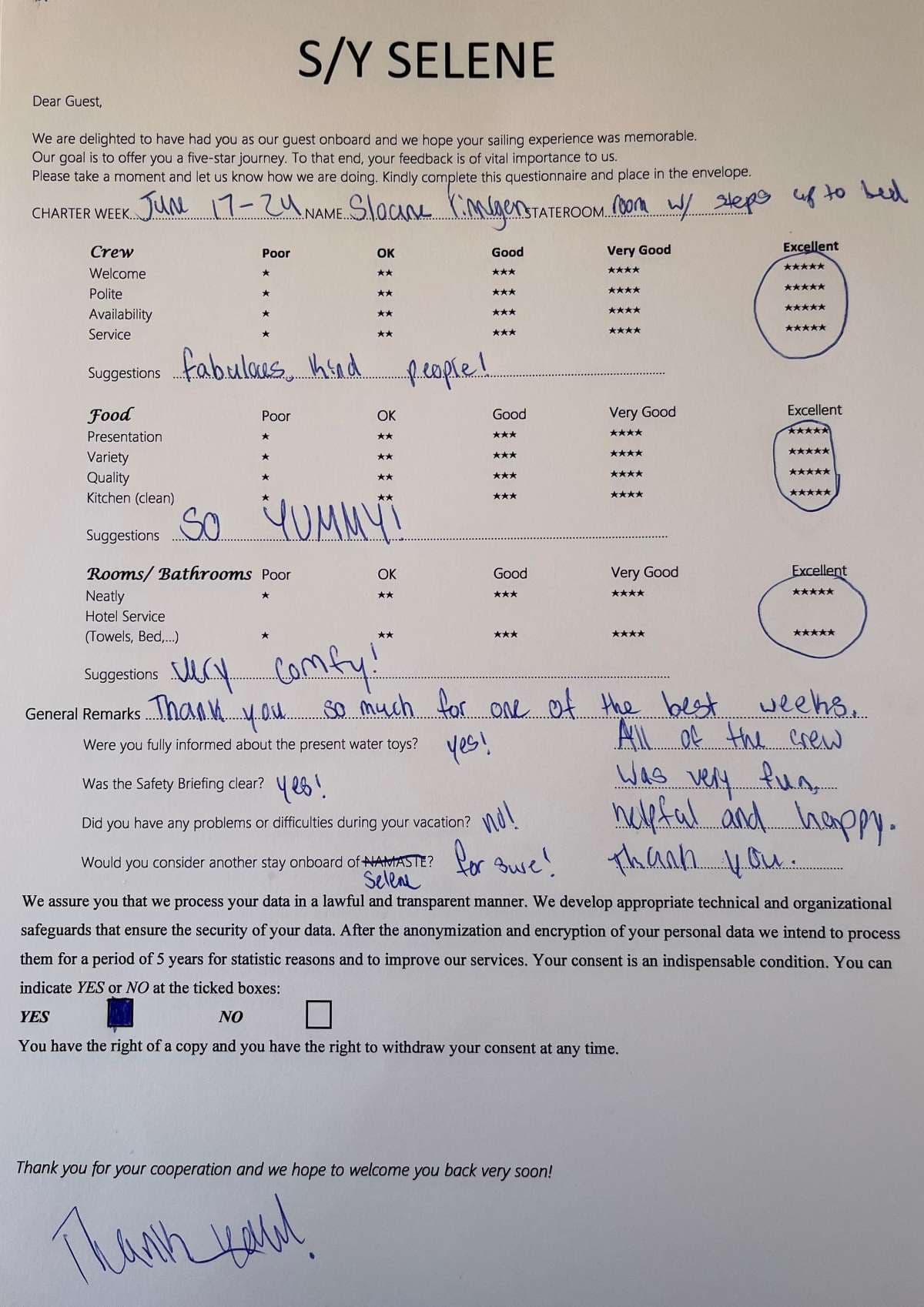 SELENE guest review