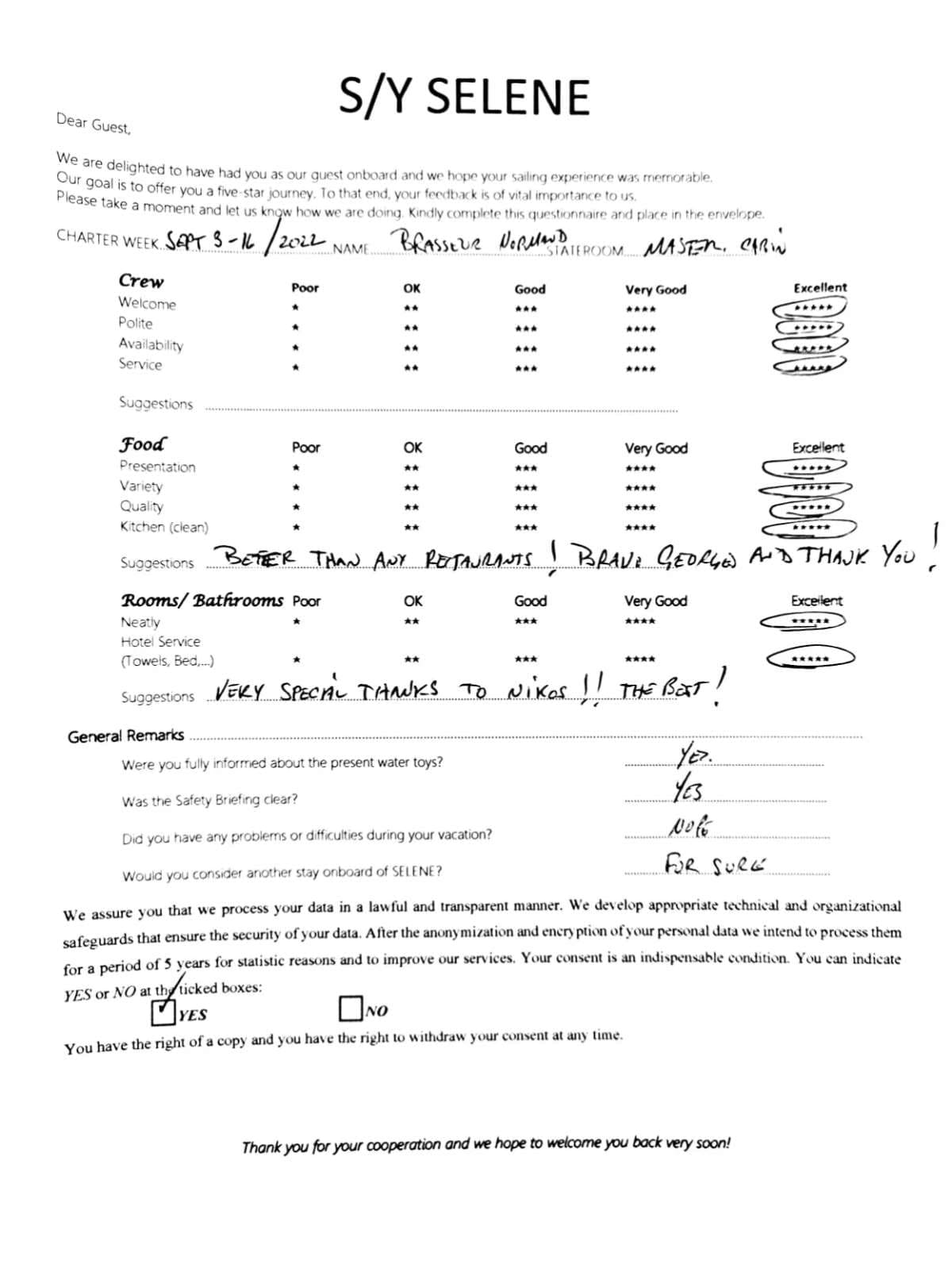 SELENE guest review