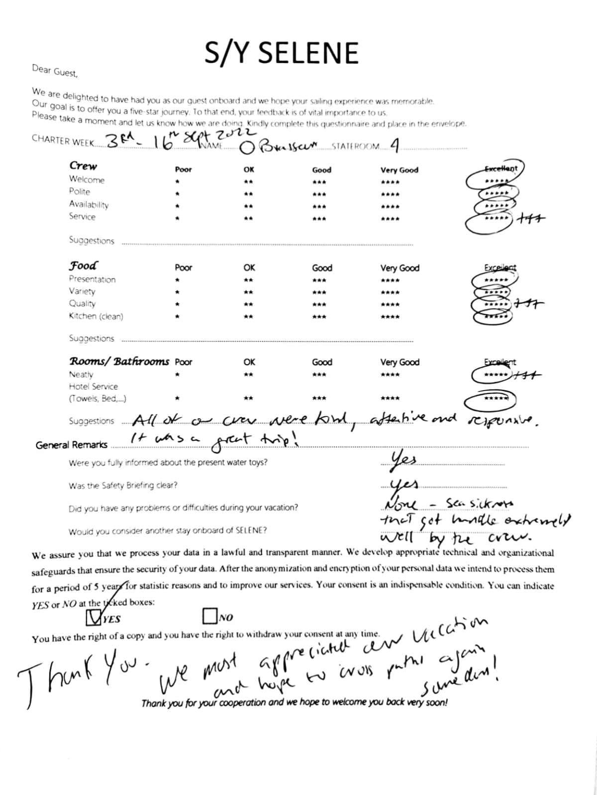 SELENE guest review