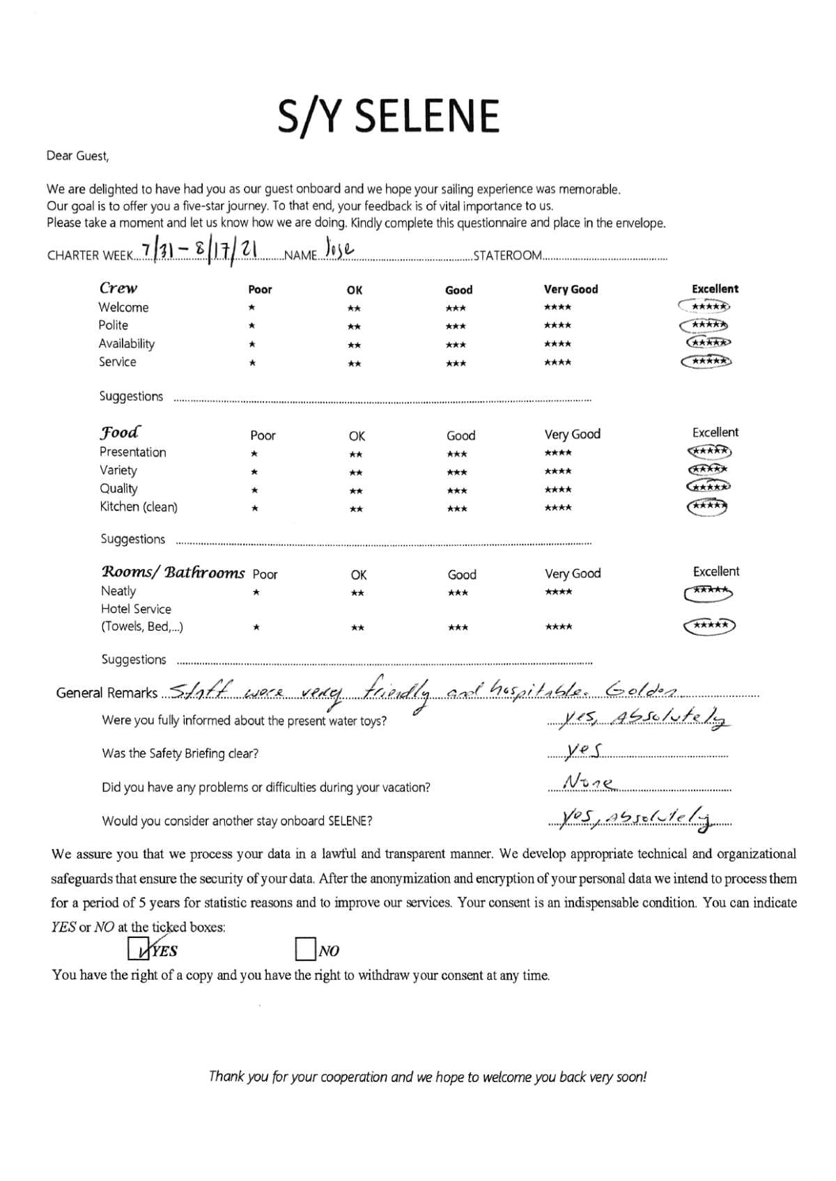 SELENE guest review