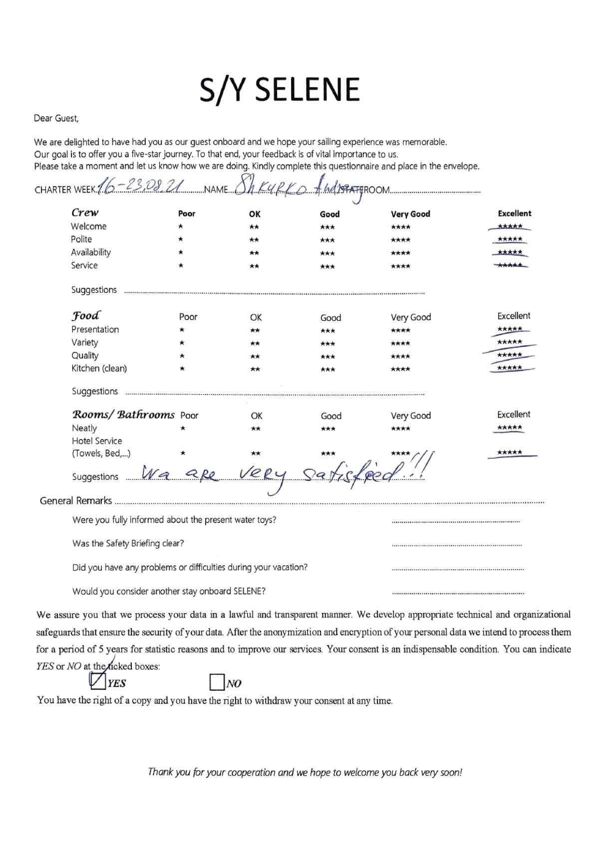 SELENE guest review