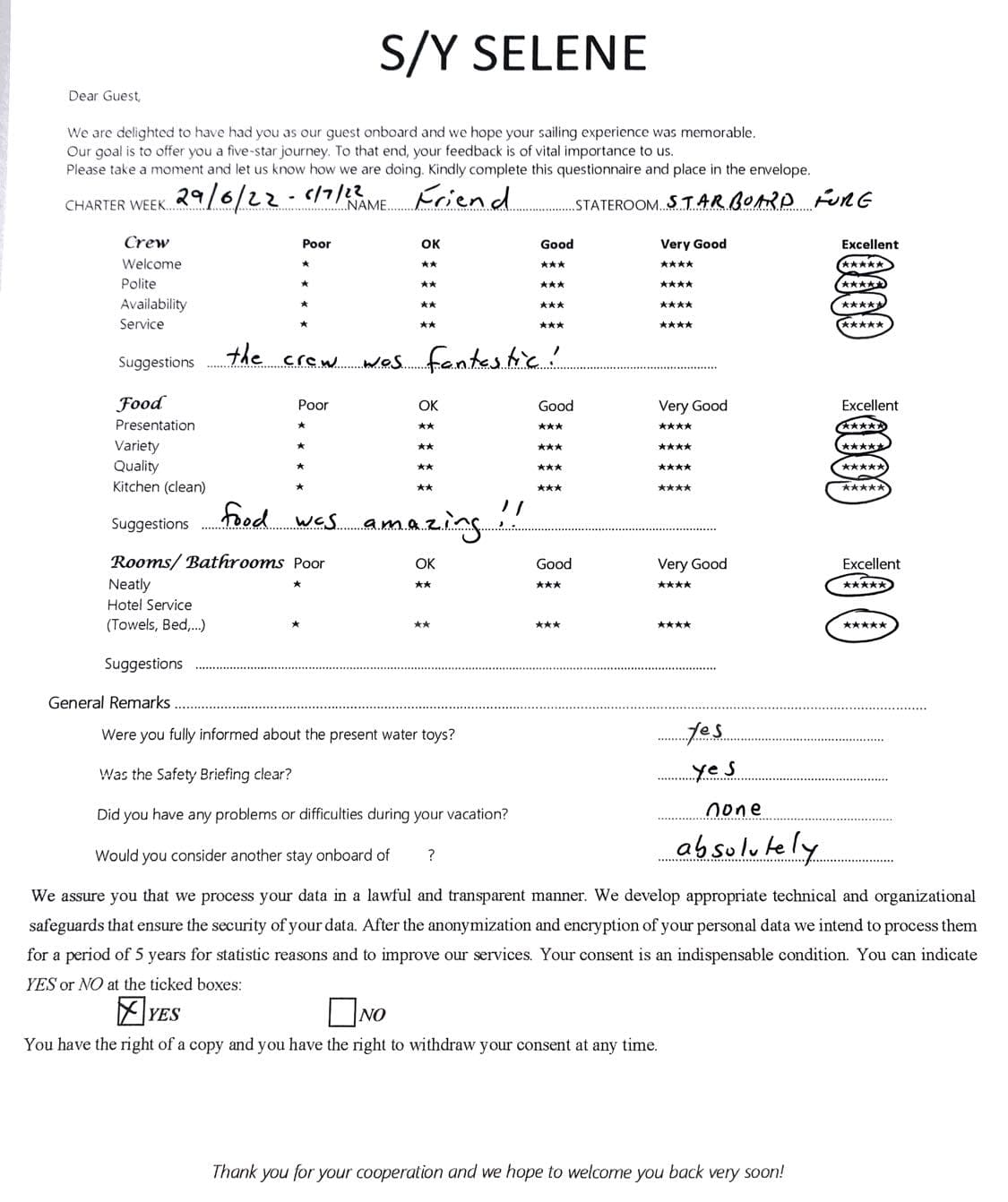 SELENE guest review
