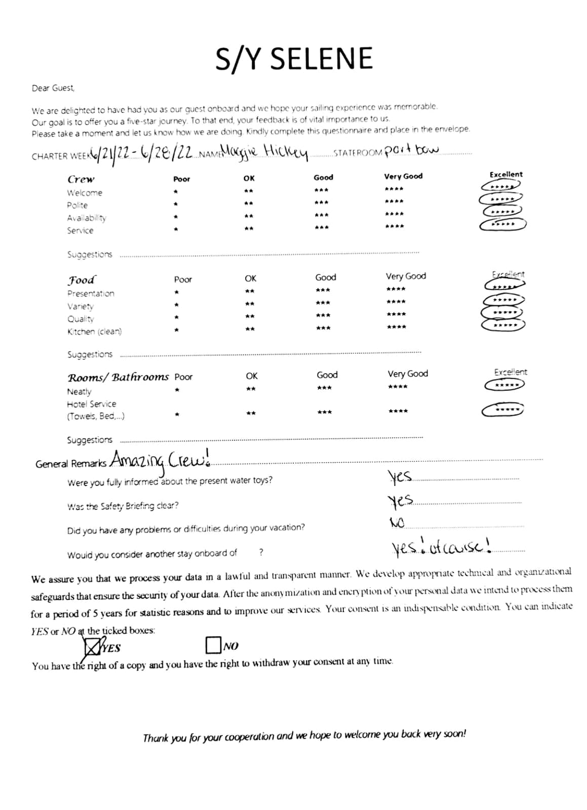 SELENE guest review