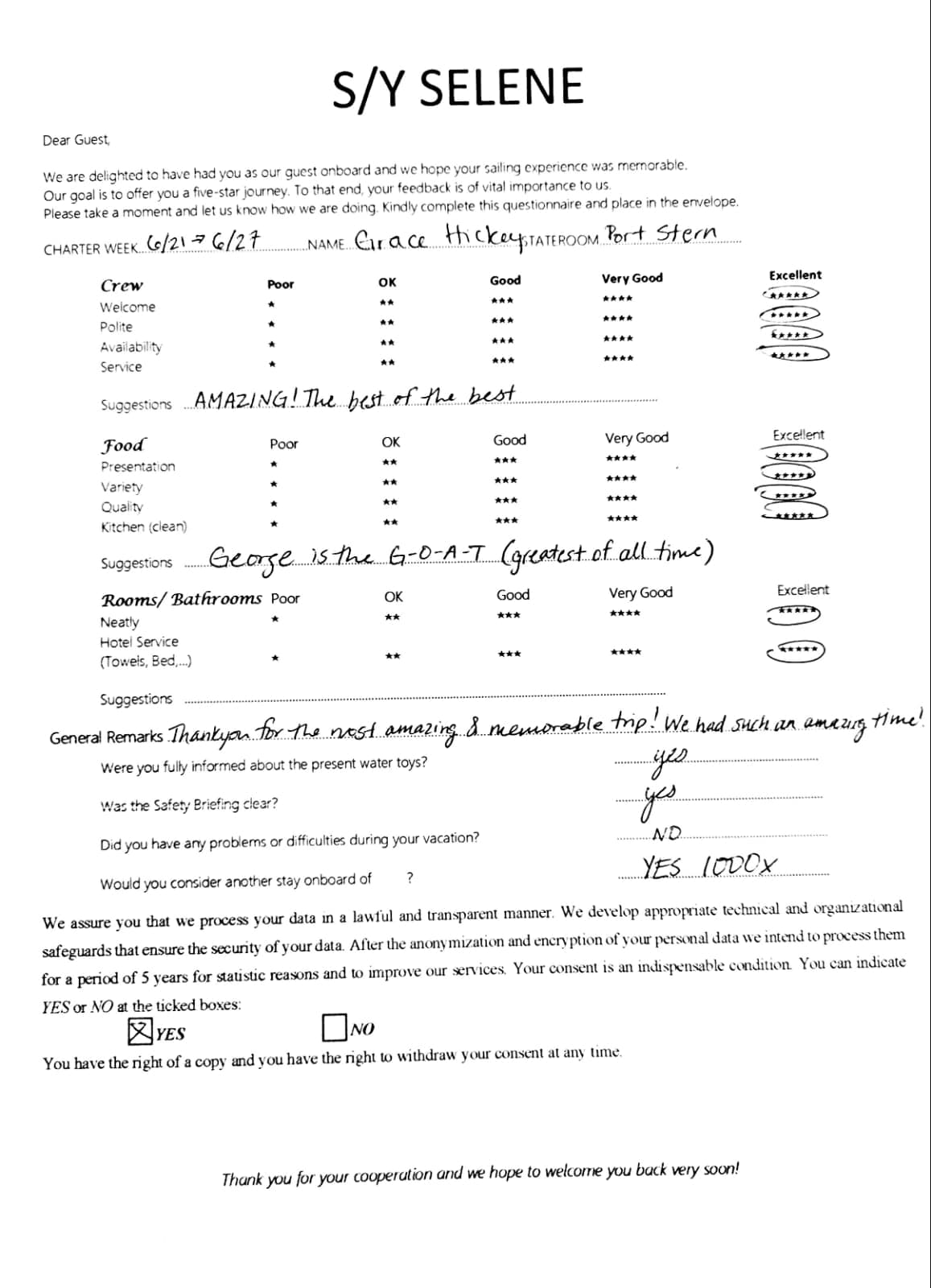 SELENE guest review