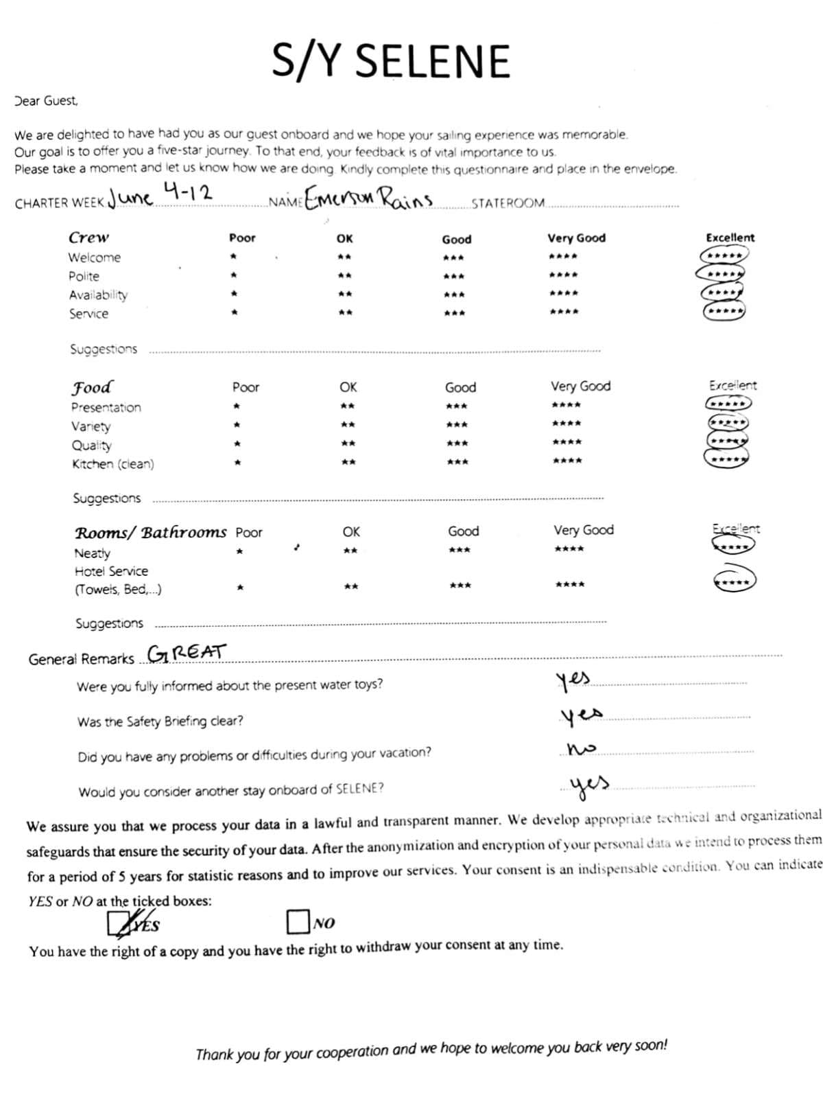 SELENE guest review