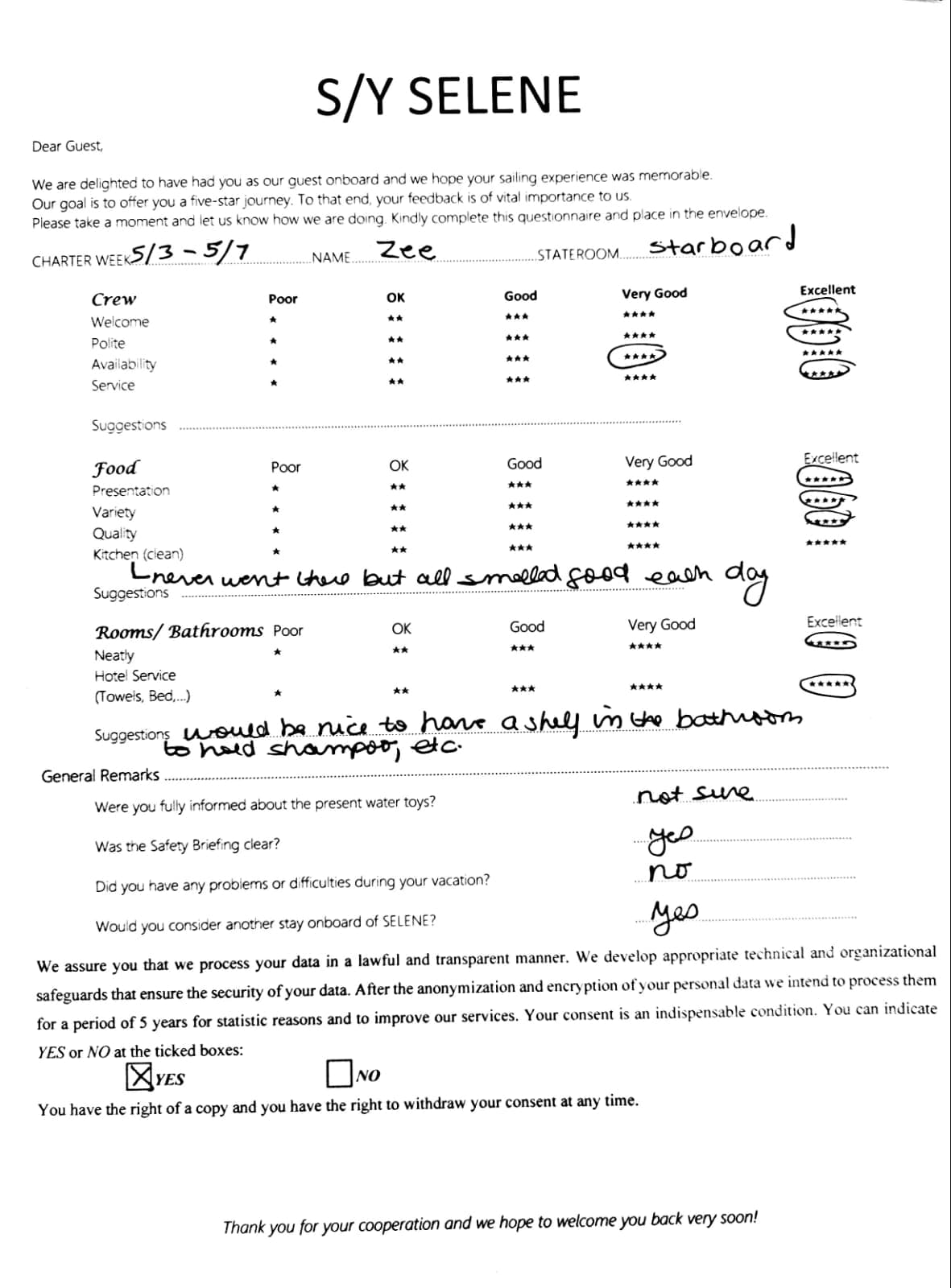 SELENE guest review