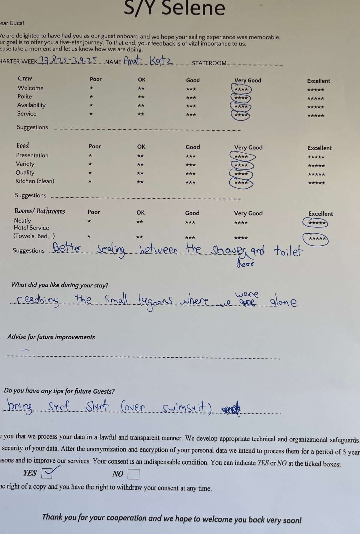 SELENE guest review
