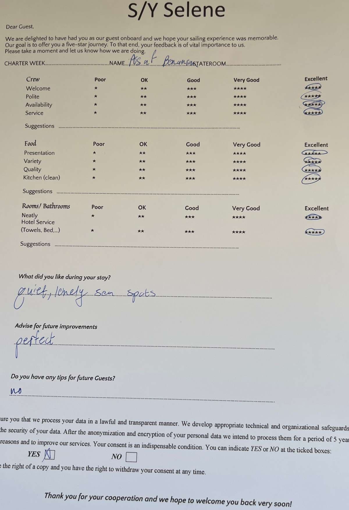 SELENE guest review