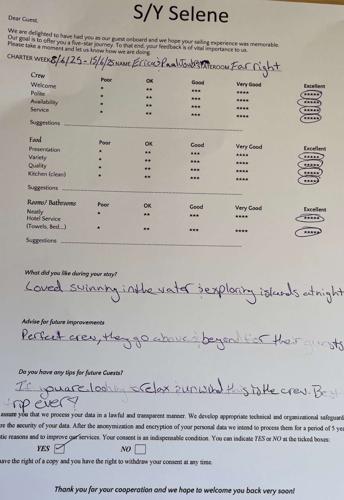 SELENE guest review