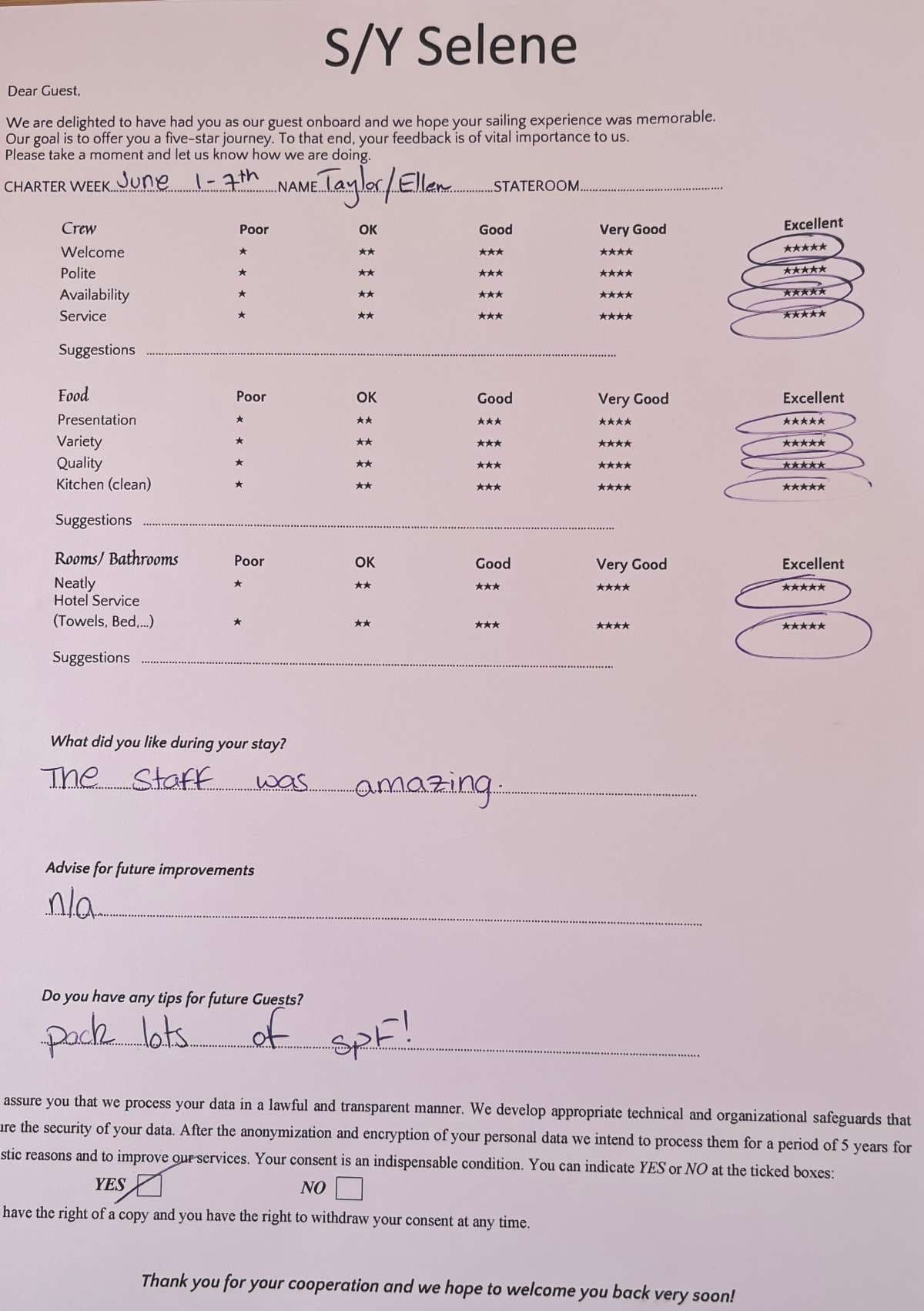 SELENE guest review