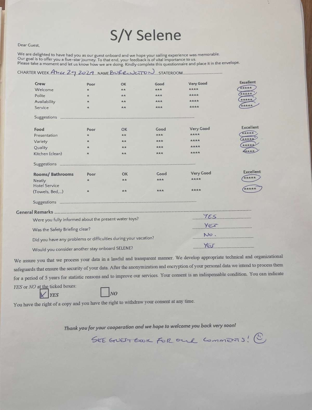 SELENE guest review