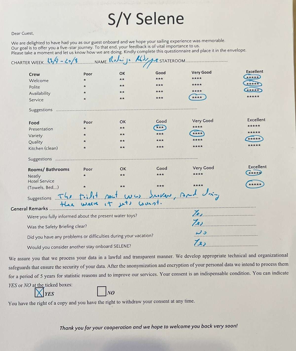 SELENE guest review