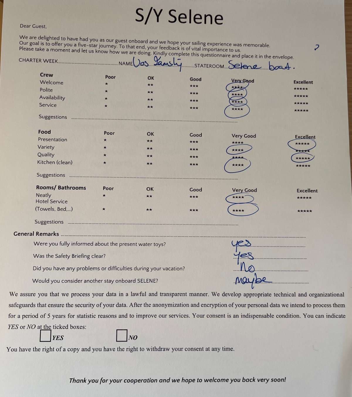 SELENE guest review