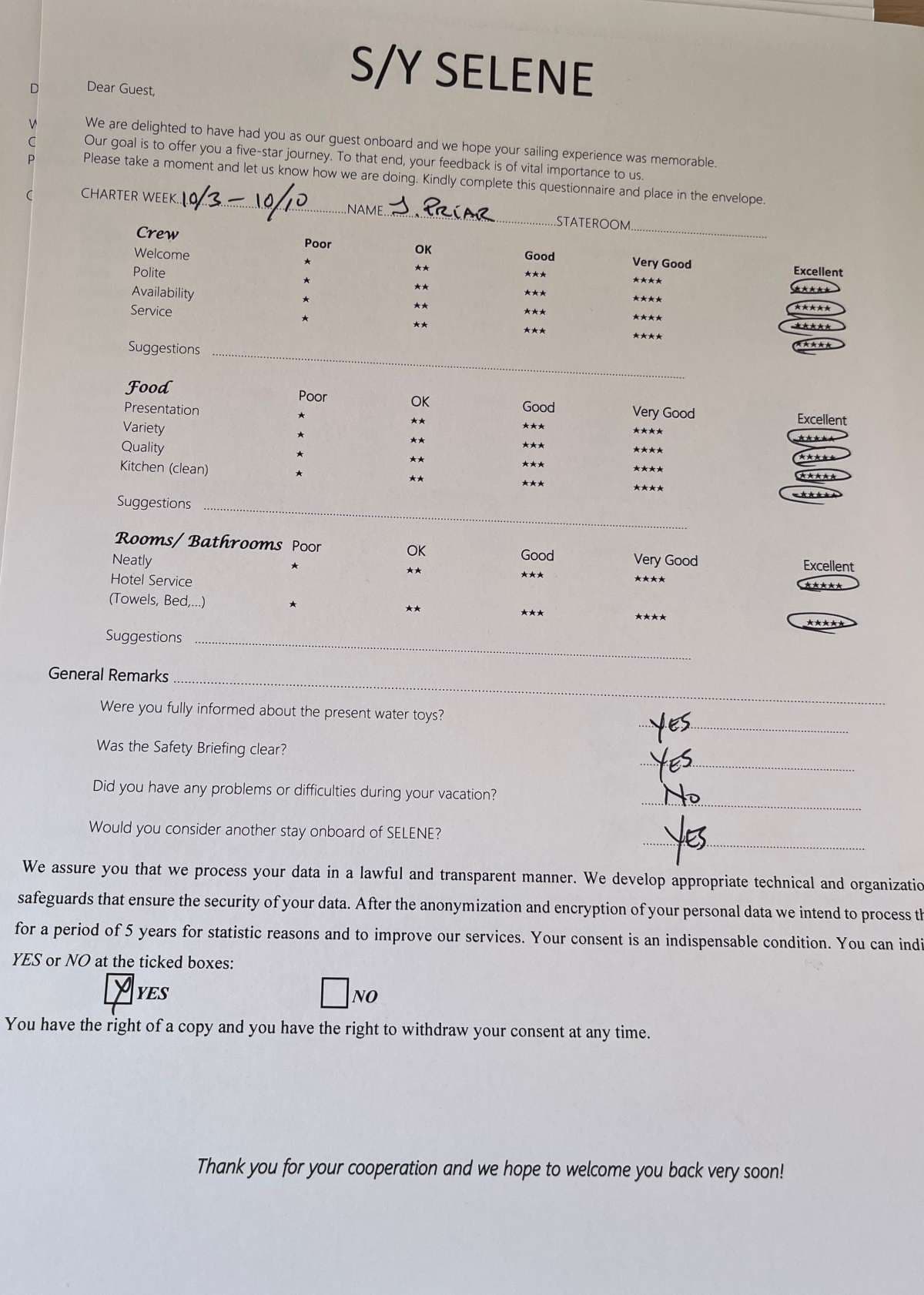 SELENE guest review