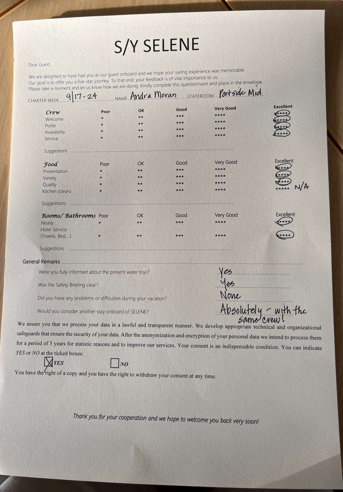SELENE guest review