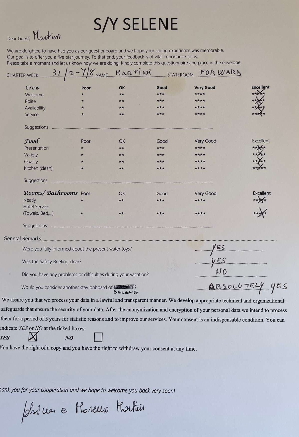 SELENE guest review