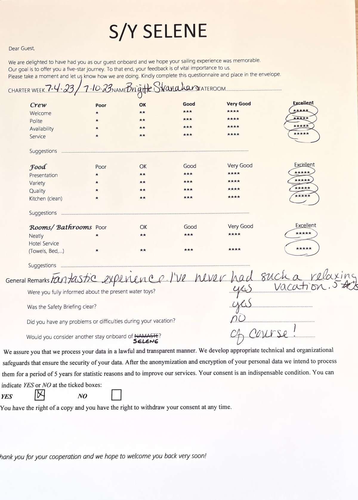 SELENE guest review