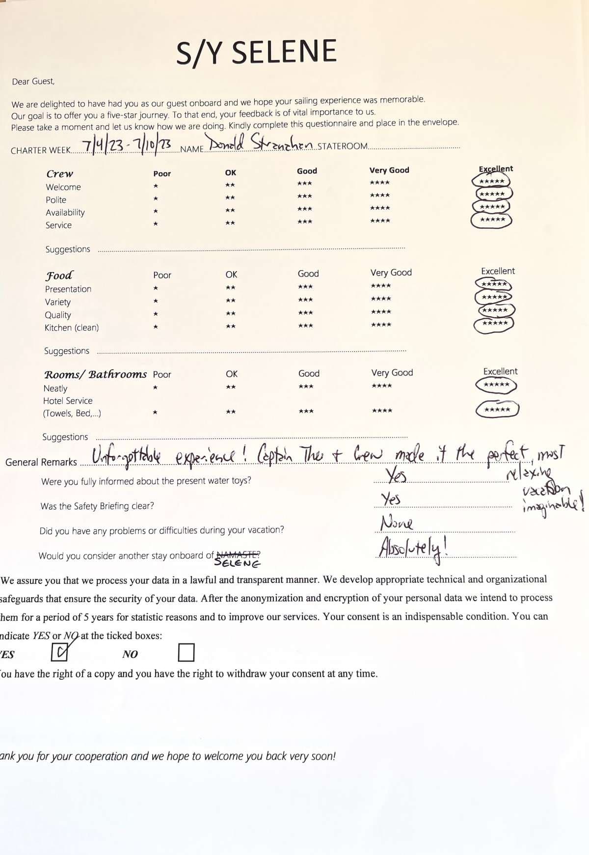 SELENE guest review