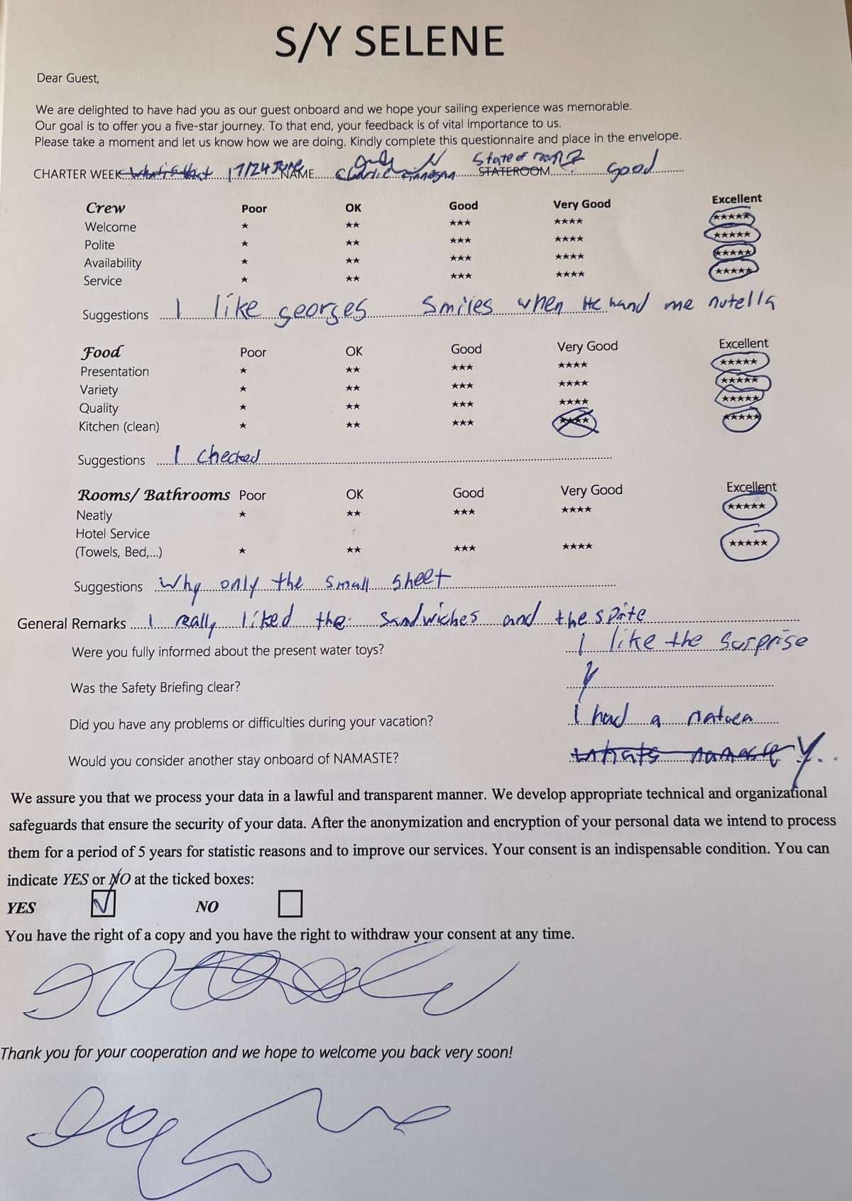 SELENE guest review