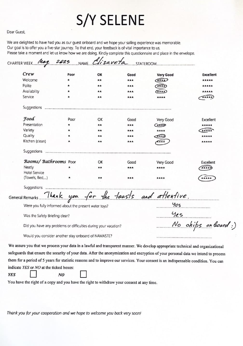 SELENE guest review