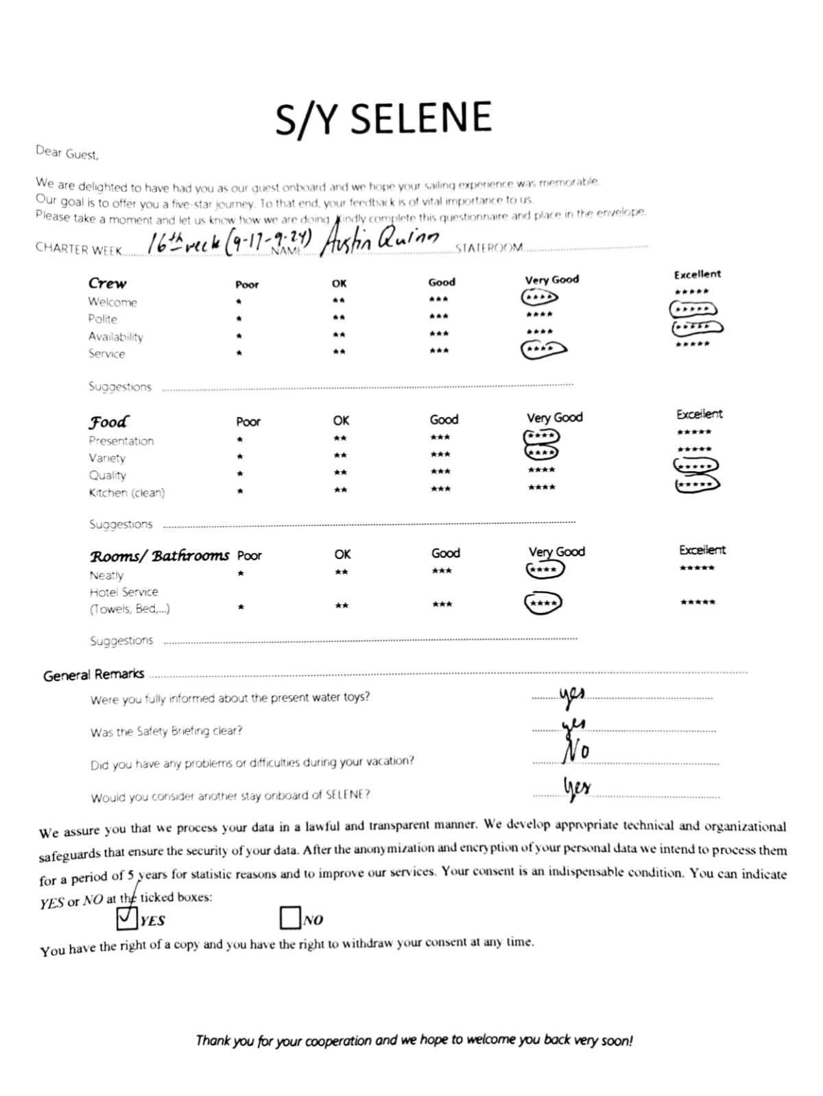 SELENE guest review