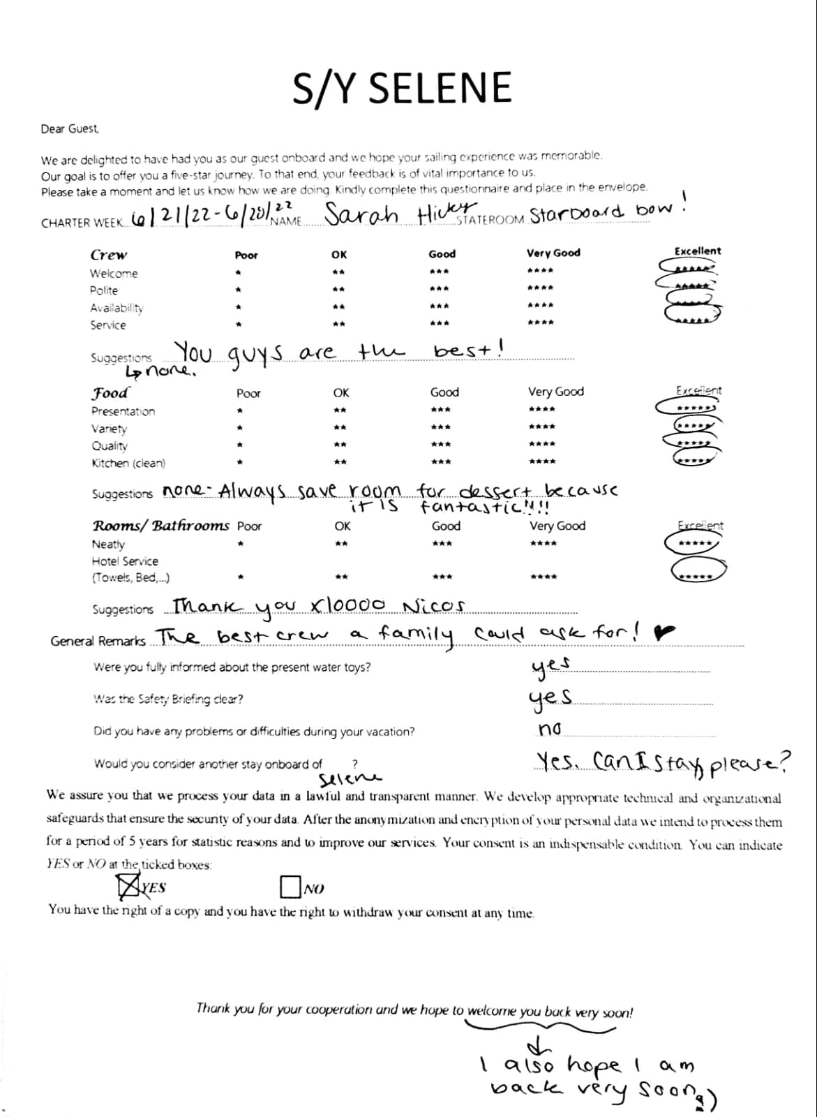 SELENE guest review