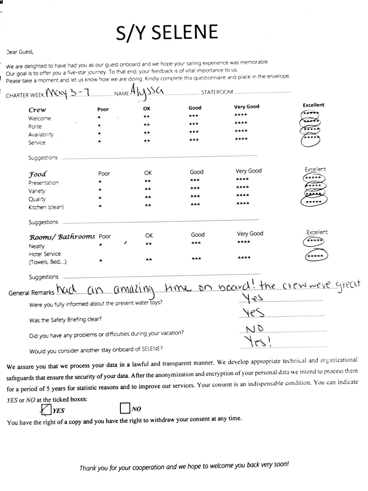 SELENE guest review