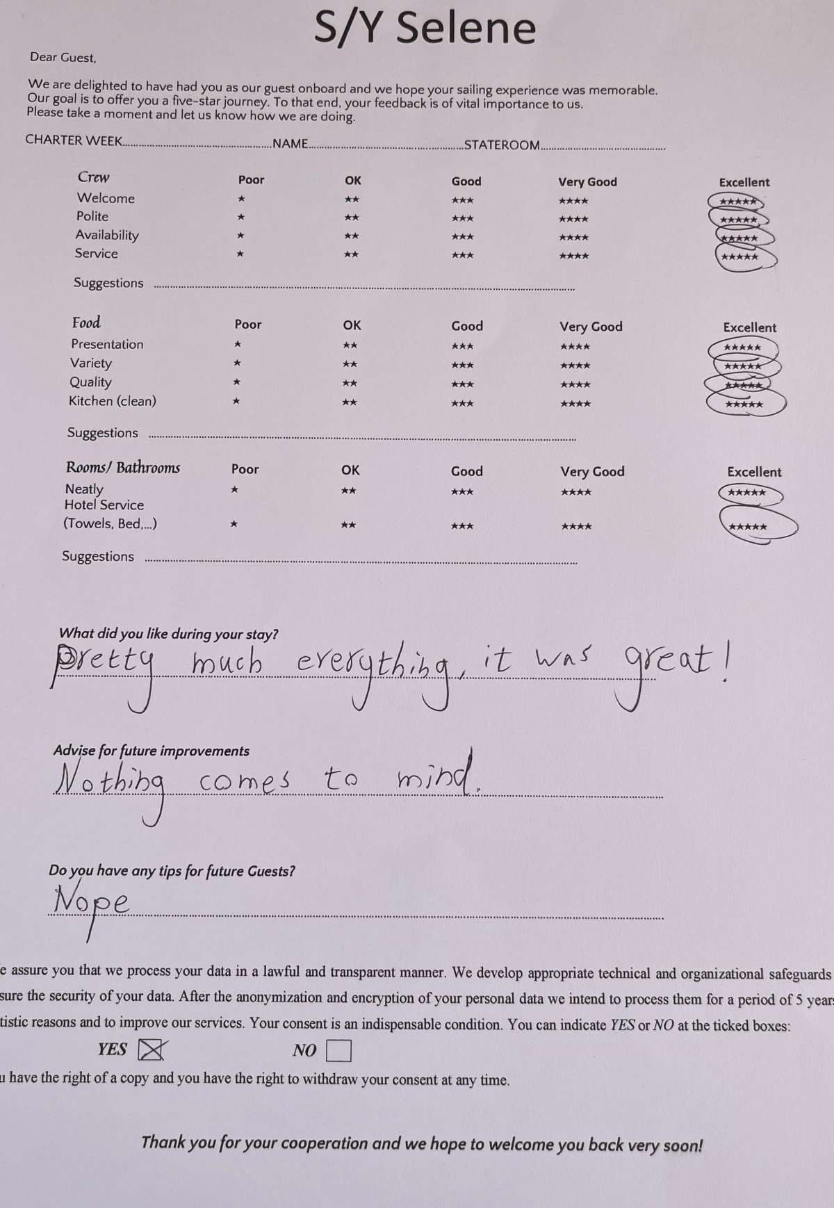 SELENE guest review