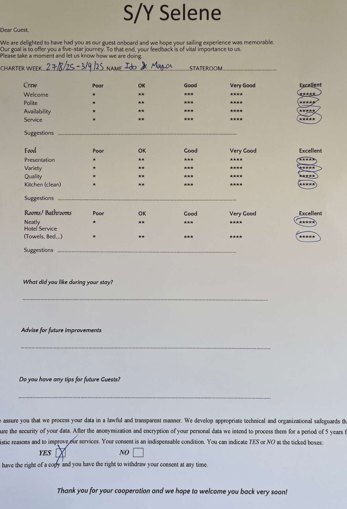 SELENE guest review