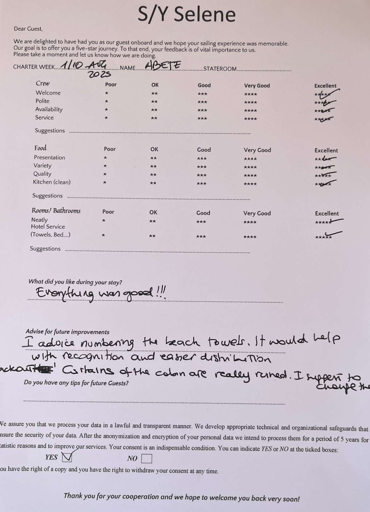 SELENE guest review
