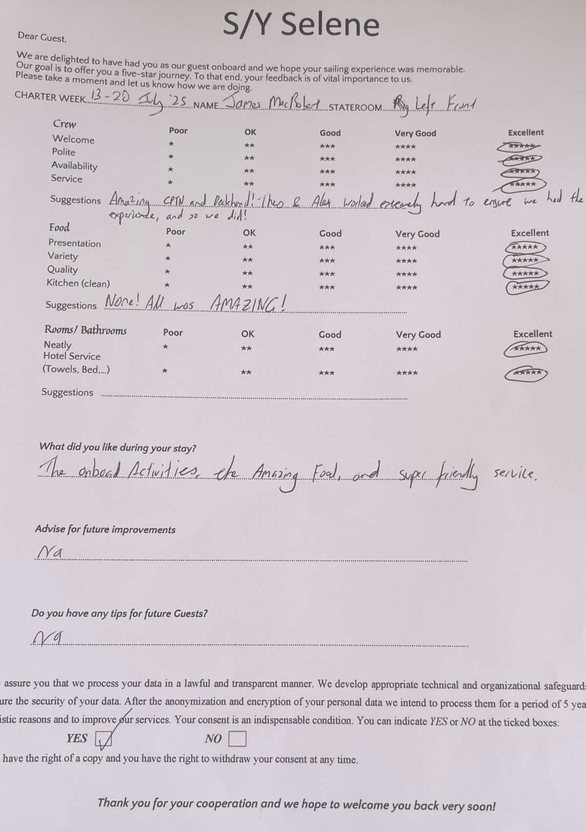 SELENE guest review
