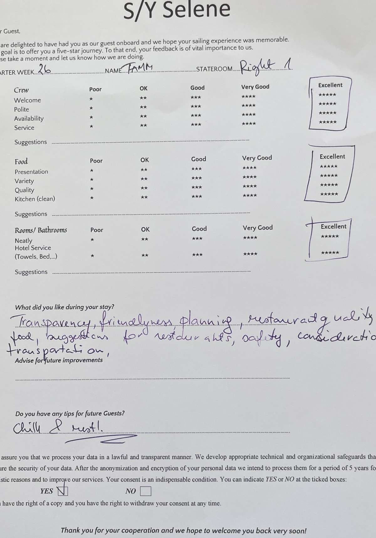 SELENE guest review
