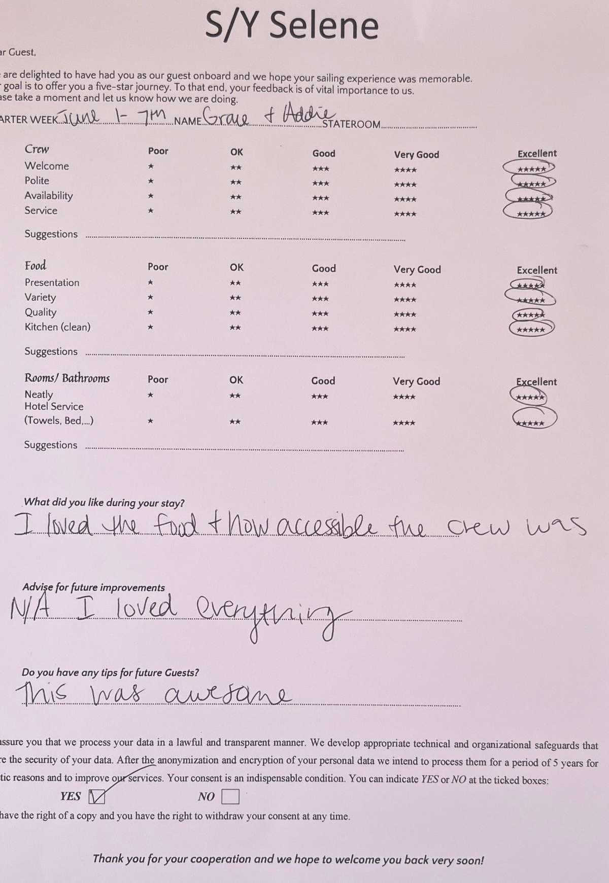 SELENE guest review