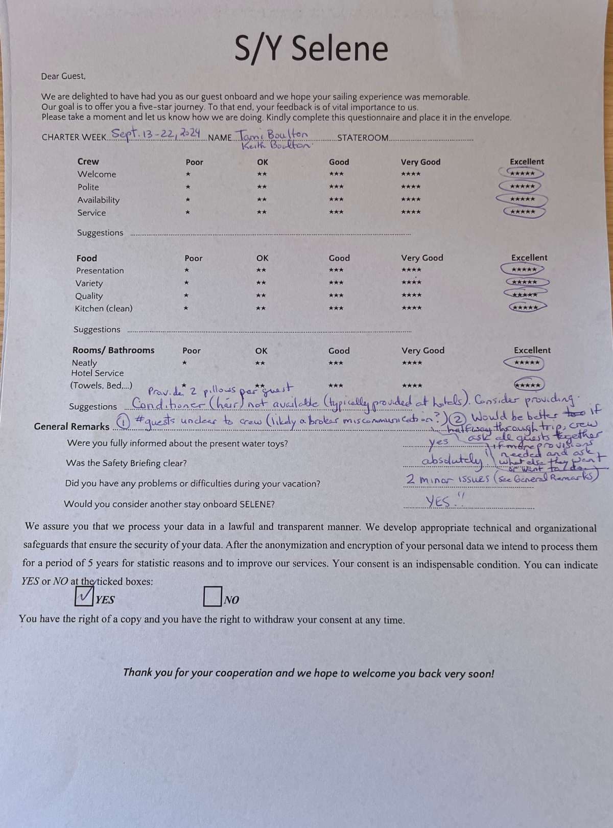 SELENE guest review