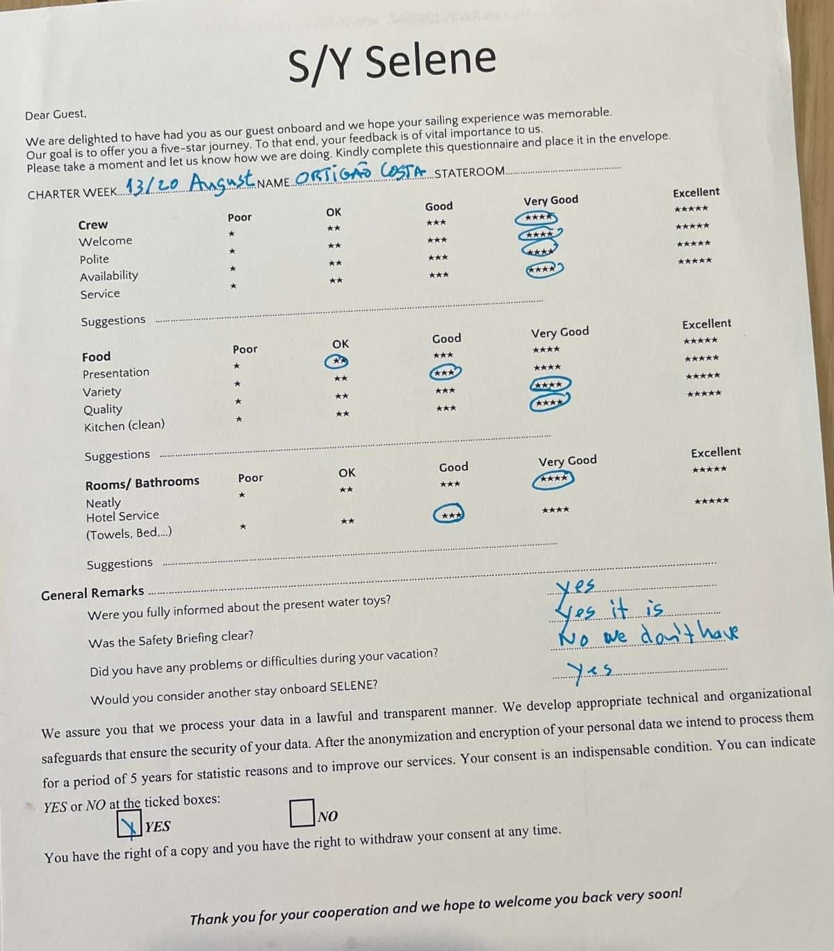 SELENE guest review
