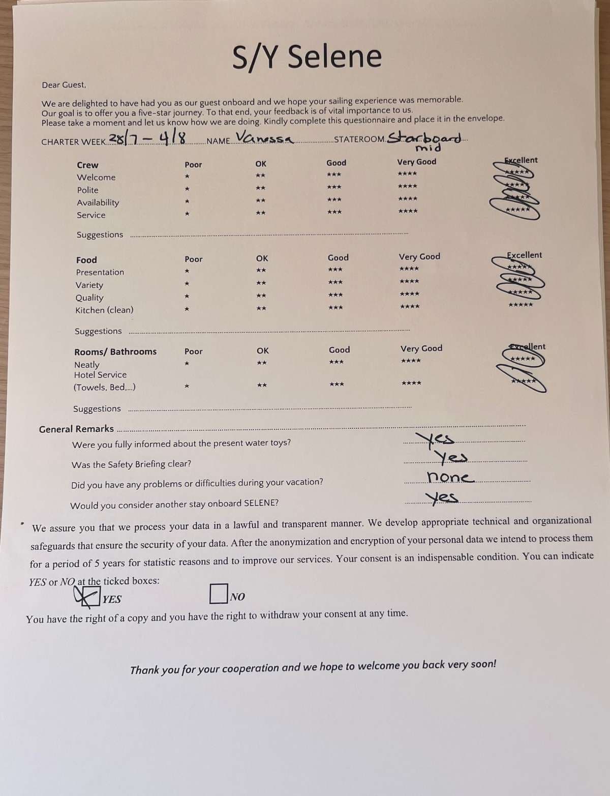 SELENE guest review