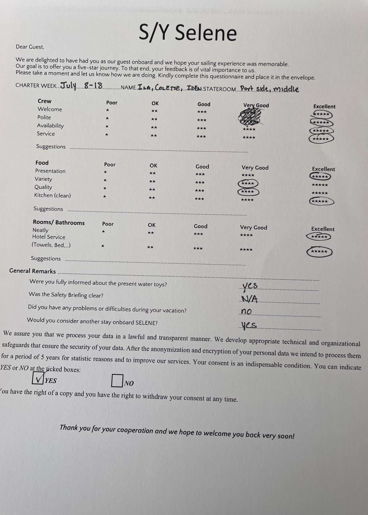 SELENE guest review