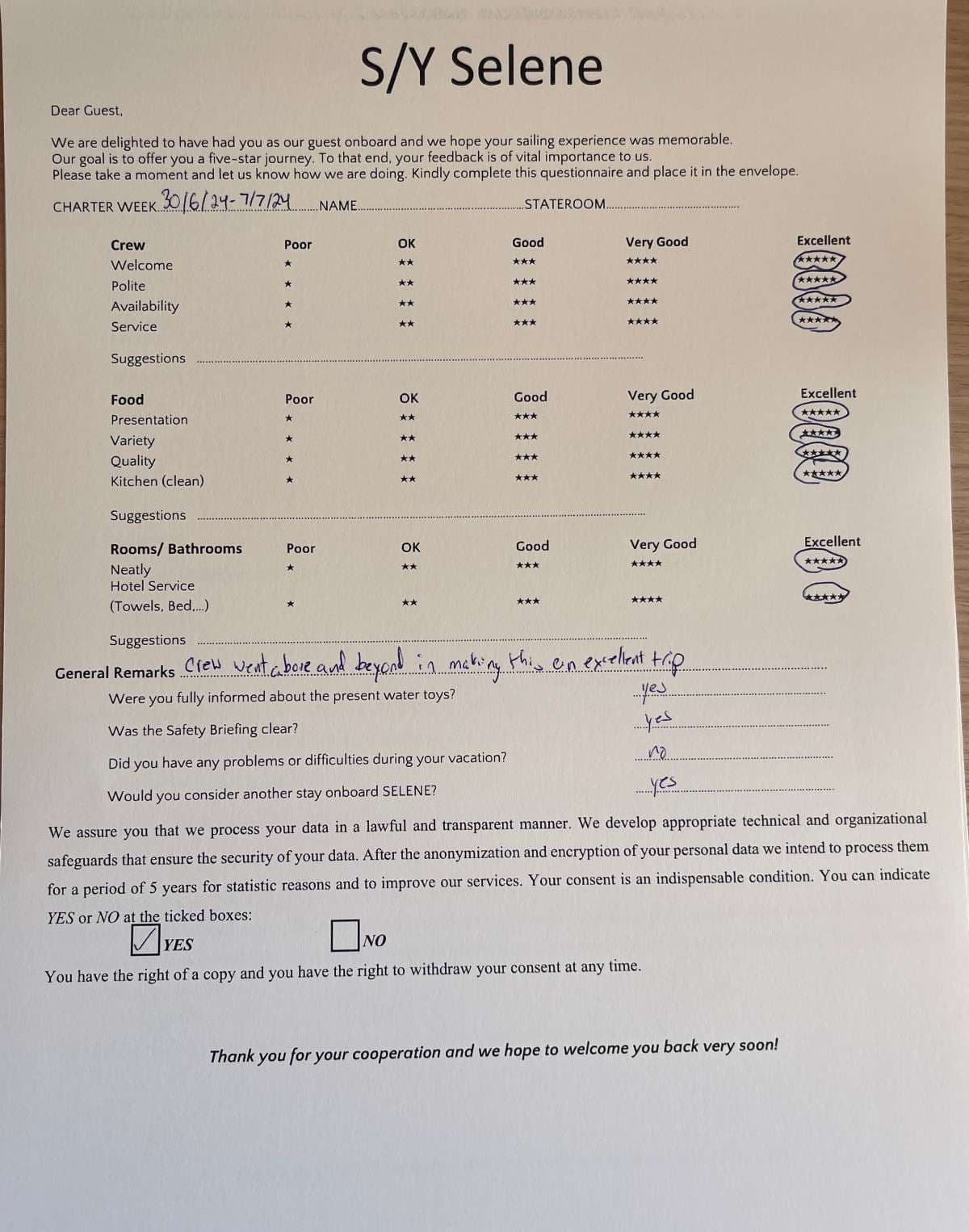 SELENE guest review