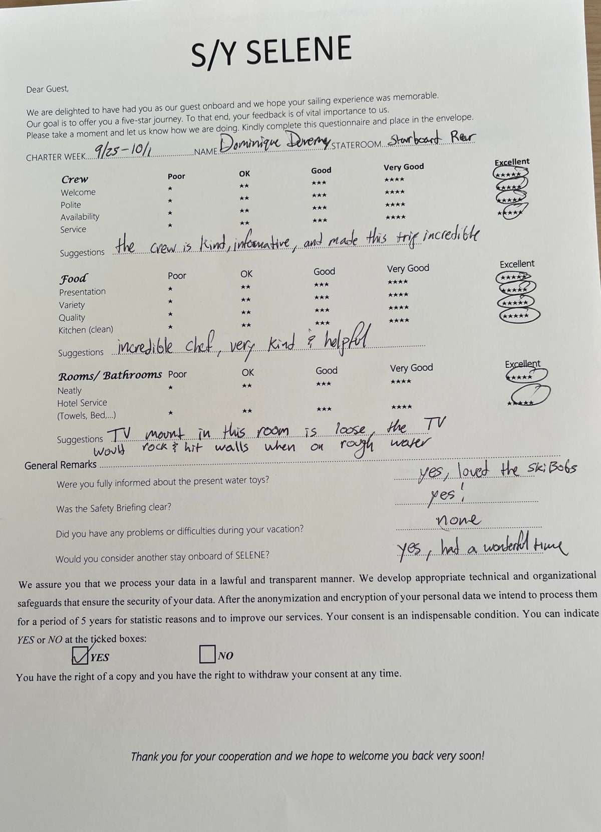 SELENE guest review