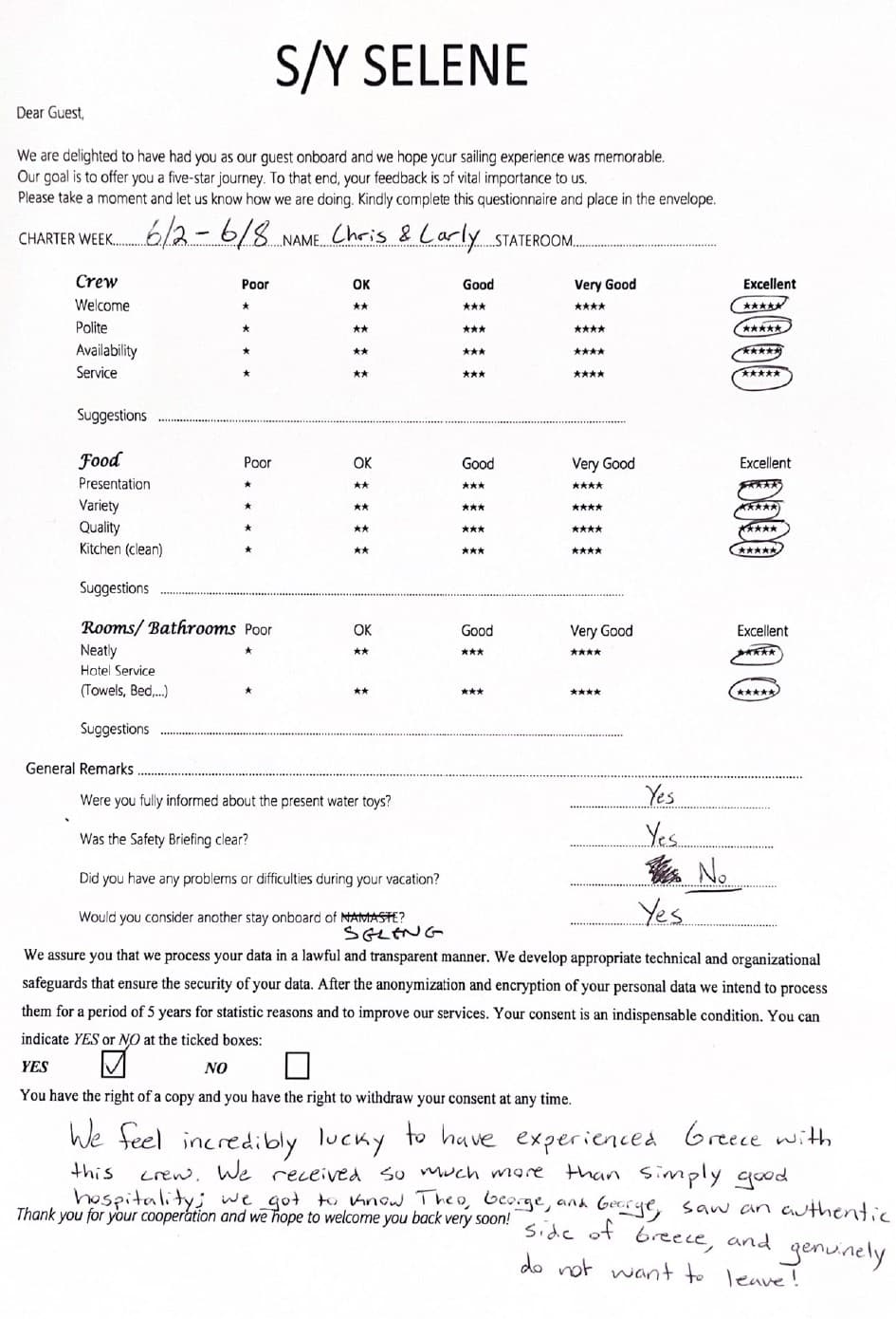 SELENE guest review