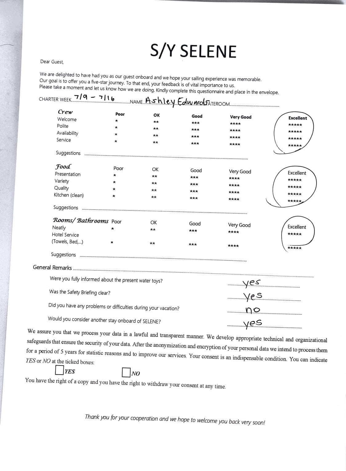 SELENE guest review