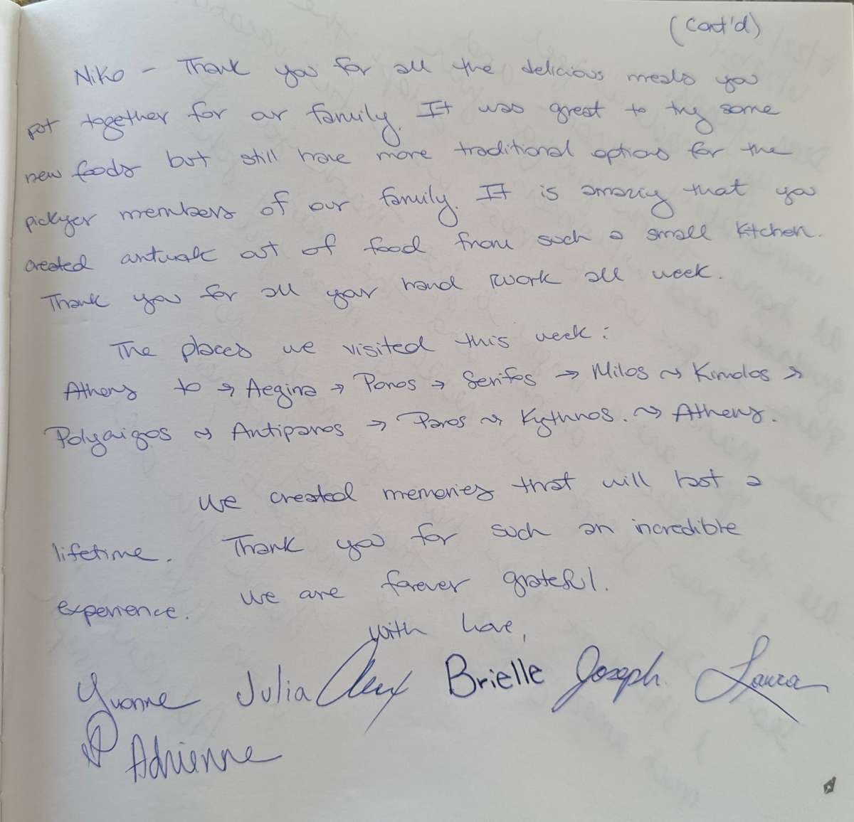 NAMASTE (SAMANA) guest review