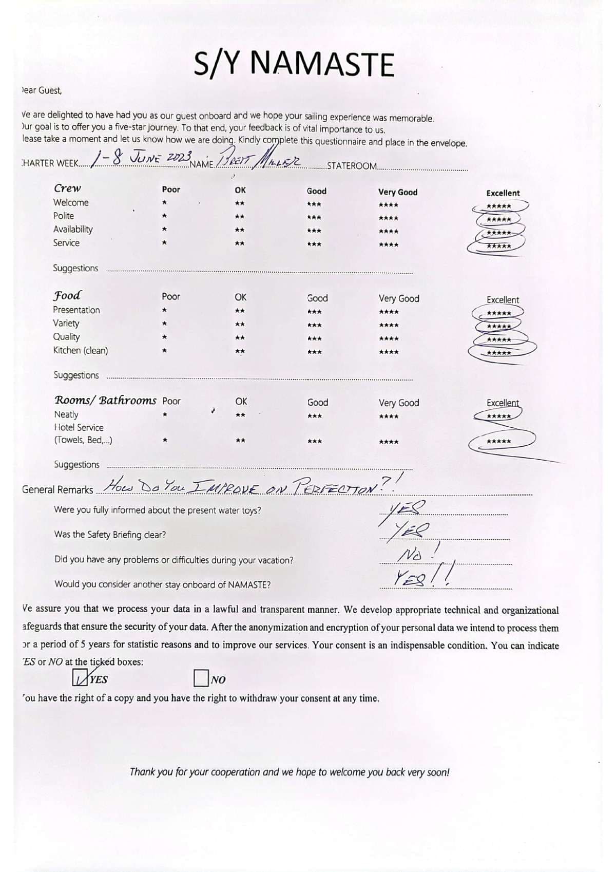 NAMASTE (SAMANA) guest review