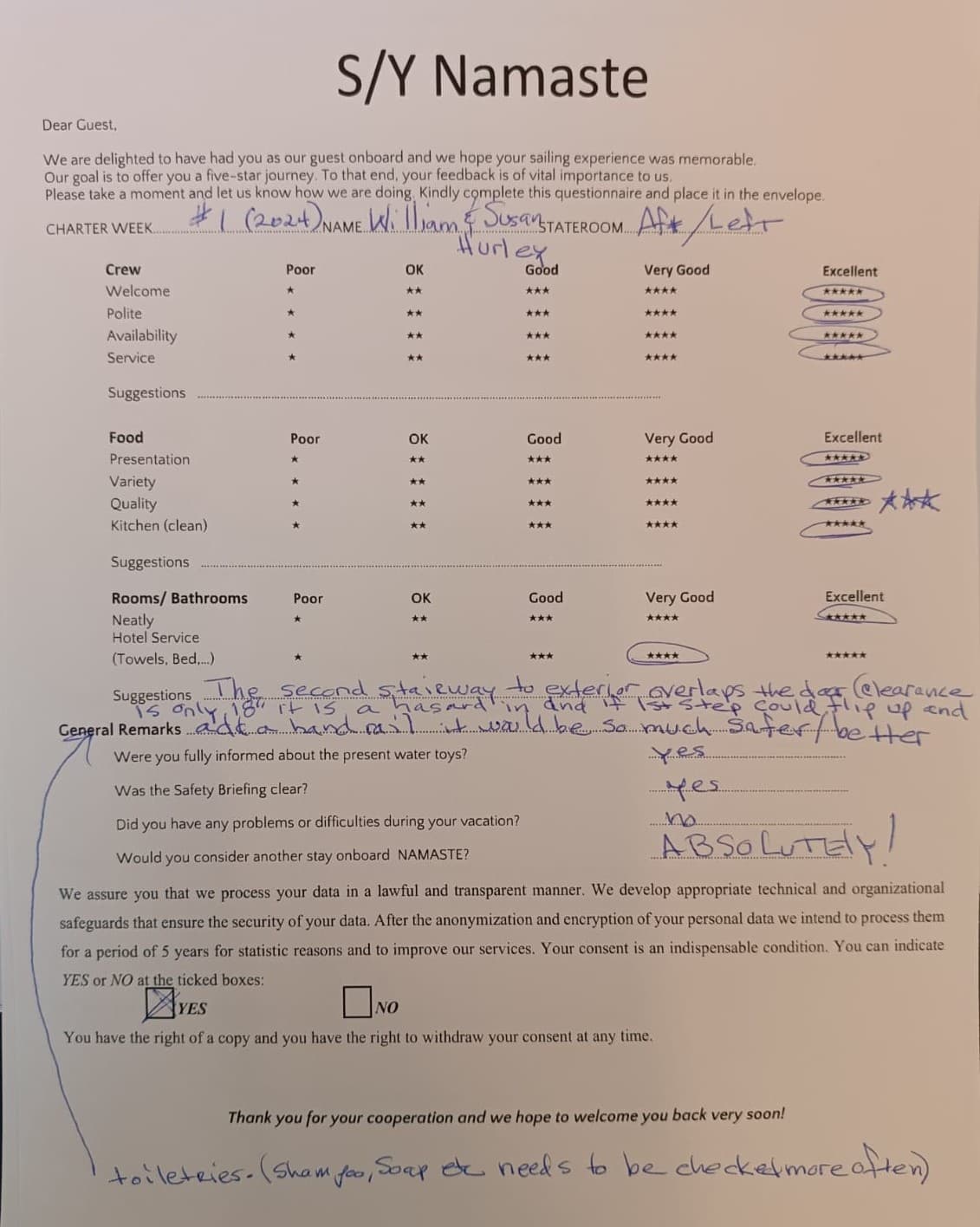 NAMASTE (SAMANA) guest review