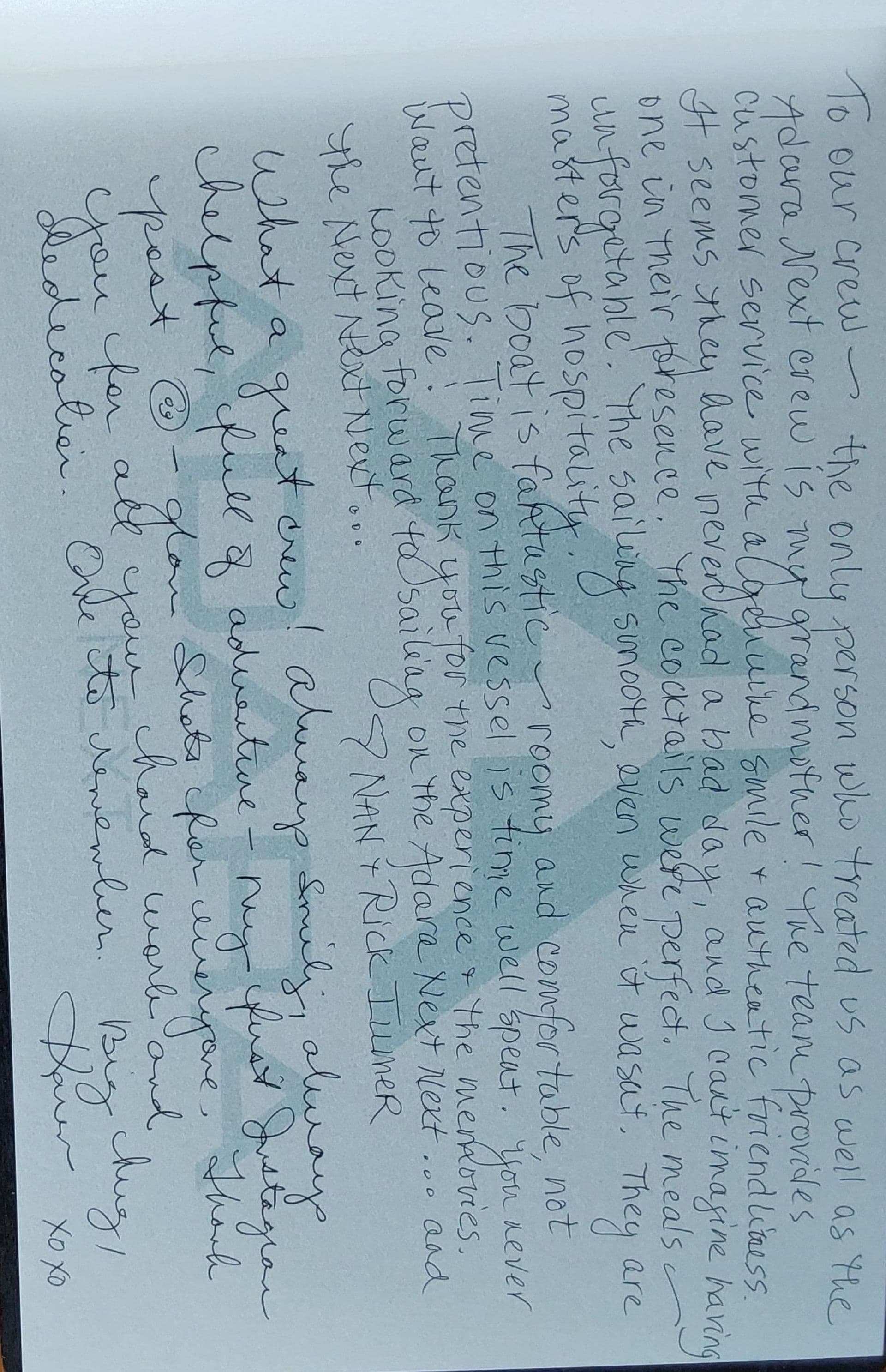 ADARA NEXT guest review