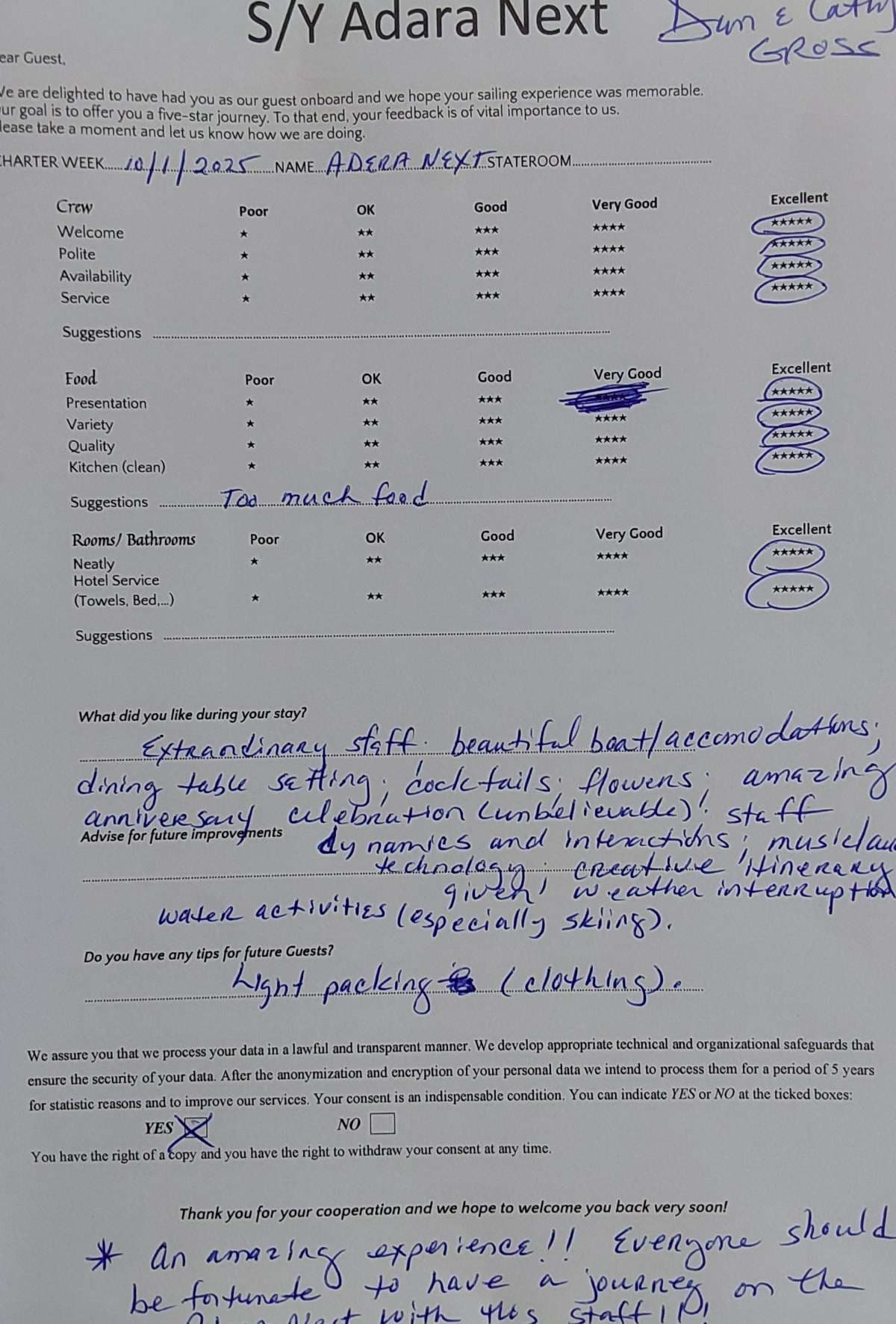 ADARA NEXT guest review