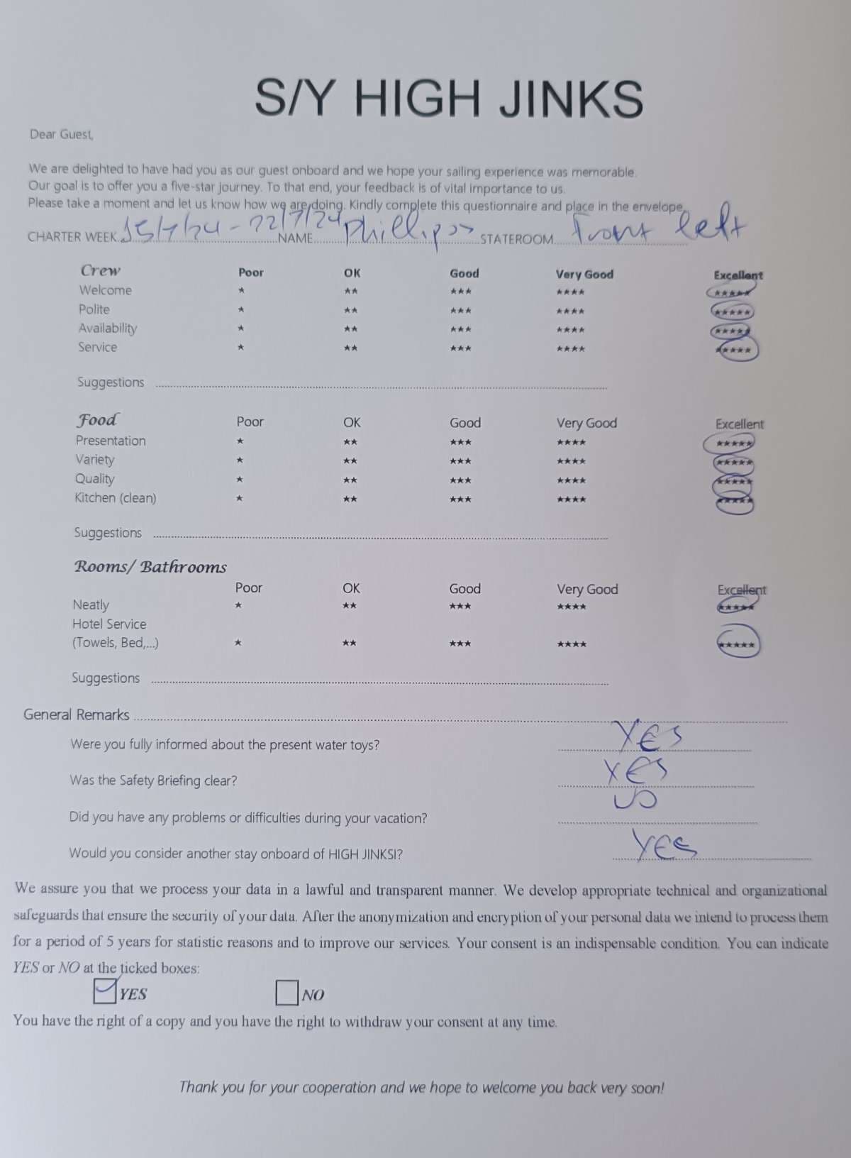 Highjinks guest review
