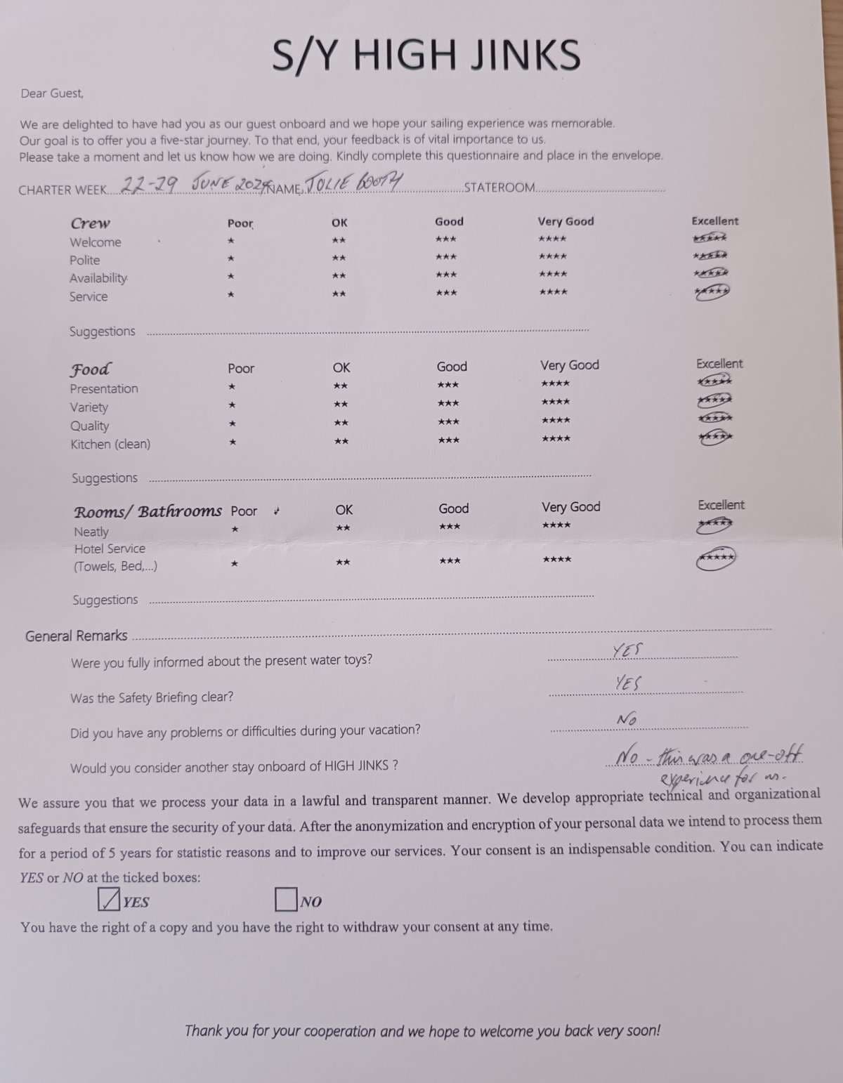 Highjinks guest review